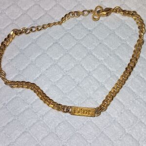 Christian Dior Vintage Gold Tone Bracelet